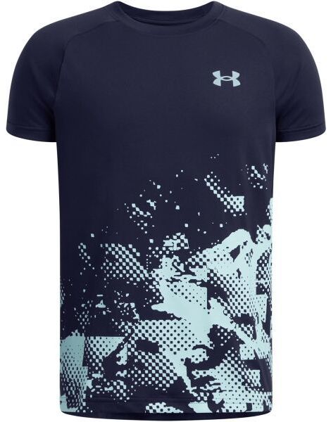 Under Armour TECH GRAPHIC Chlapčenské tričko, tmavo modrá, veľkosť S