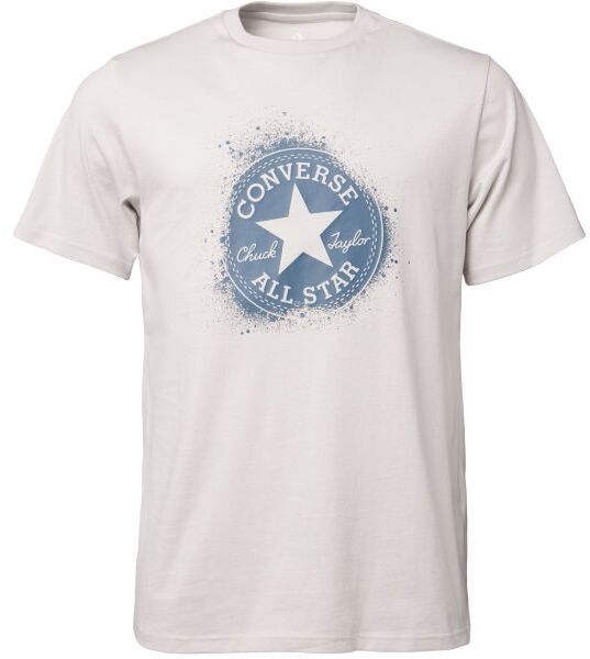 Converse CHUCK DISTORT SPRAY PAINT TEE Pánske tričko, sivá, veľkosť