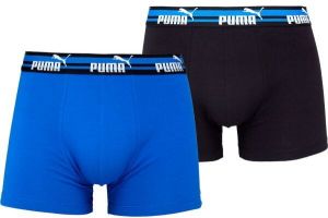 Puma ELEMENTS MEN BOLD LOGO BOXERS 2P Pánske boxerky, modrá, veľkosť