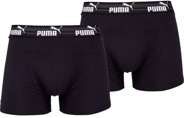 Puma ELEMENTS MEN BOLD LOGO BOXERS 2P Pánske boxerky, čierna, veľkosť