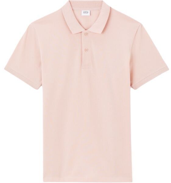 CELIO TEONE Pánske polo tričko, lososová, veľkosť