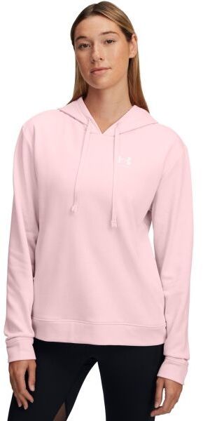Under Armour RIVAL TERRY HOODIE Dámska mikina, ružová, veľkosť S