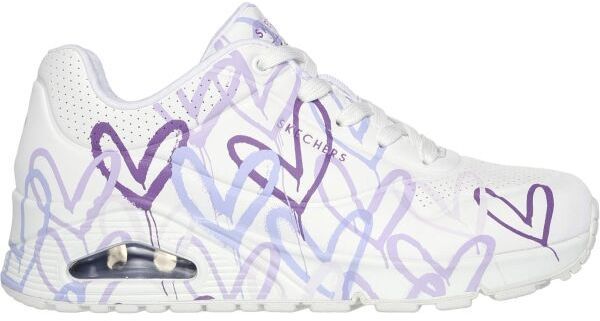 Skechers UNO - LOVING LOVE Dámska obuv na voľný čas, biela, veľkosť