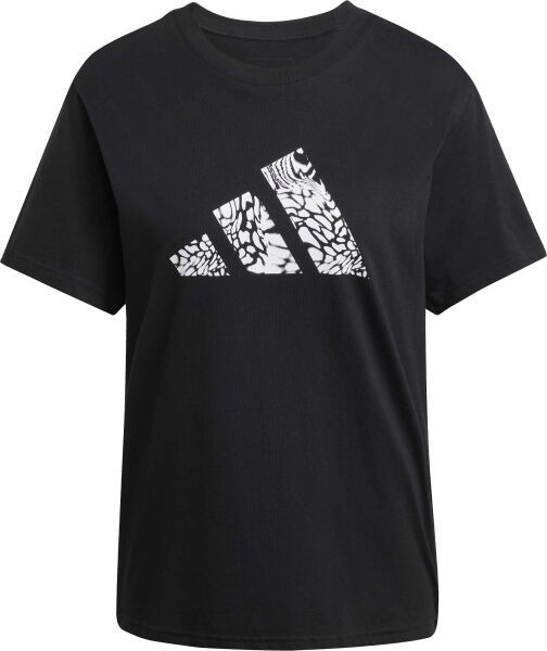 adidas CAMO TEE Dámske tričko, čierna, veľkosť