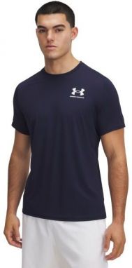 Under Armour HEATGEAR FITTED Pánske tričko, tmavo modrá, veľkosť
