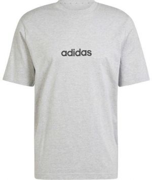 adidas ESSENTIALS LINEAR SINGLE JERSEY Pánske tričko, sivá, veľkosť