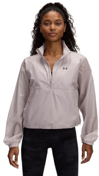 Under Armour RIVAL WOVEN ANORAK Dámska bunda, sivá, veľkosť
