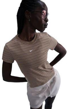 Nike SPORTSWEAR CHILL KNIT Dámske tričko, hnedá, veľkosť