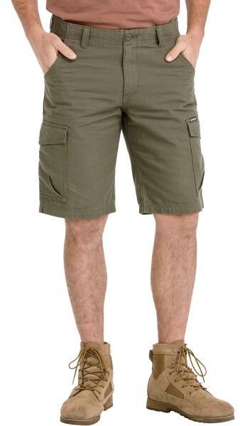 BUSHMAN CUBAL Pánske krátke nohavice, khaki, veľkosť