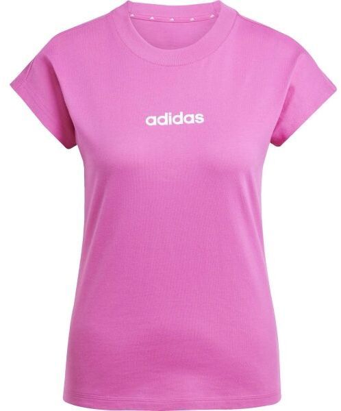 adidas ESSENTIALS LINEAR SINGLE Dámske tričko, ružová, veľkosť
