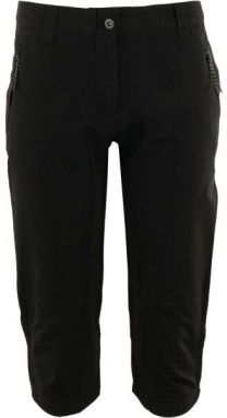 ALPINE PRO ULINA Dámske 3/4 nohavice, čierna, veľkosť