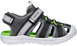 Geox J VANIETT Chlapčenské sandále, tmavo sivá, veľkosť