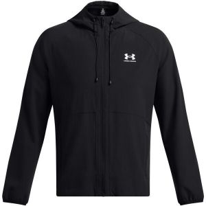 Under Armour STRETCH WOVEN WINDBREAKER Pánska bunda, čierna, veľkosť