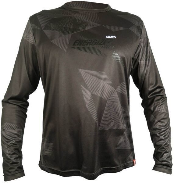 HAVEN ENERGIZER CRAZY LONG Pánsky voľný cyklistický dres, čierna, veľkosť