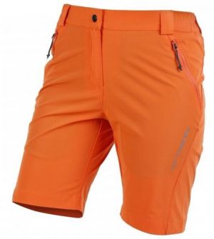 TRIMM TRACKA Dámske outdoorové krátke nohavice, oranžová, veľkosť