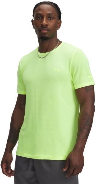 Under Armour SEAMLESS STRIDE Pánske tričko, reflexný neón, veľkosť M