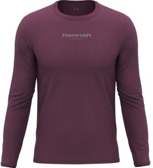 Hannah BINE L/S Pánske tričko s dlhým rukávom, vínová, veľkosť
