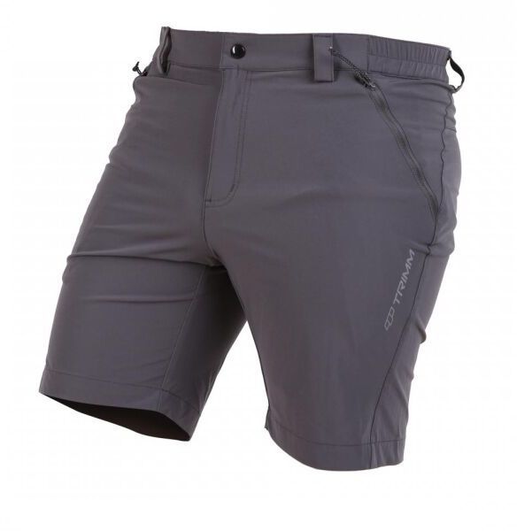 TRIMM TRACKY Pánske outdoorové šortky, tmavo sivá, veľkosť