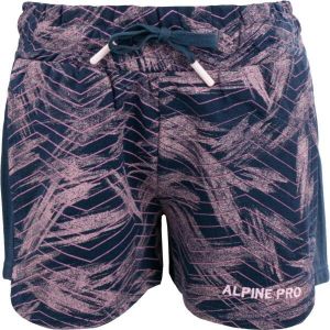ALPINE PRO LEVO Dievčenské šortky, tmavo modrá, veľkosť