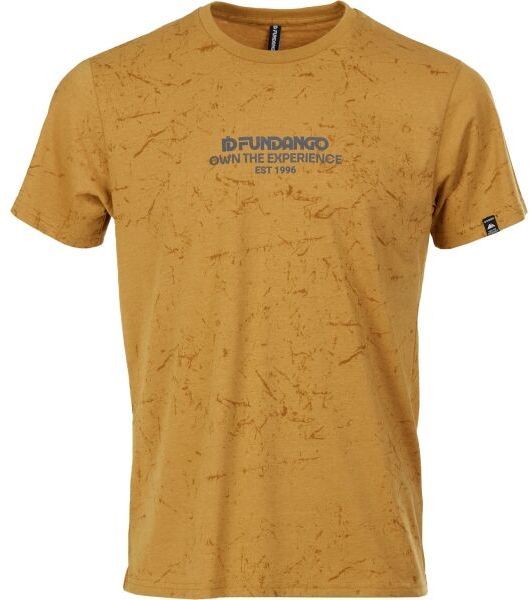 FUNDANGO THEORY Pánske športové tričko, žltá, veľkosť