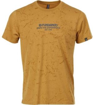 FUNDANGO THEORY Pánske športové tričko, žltá, veľkosť