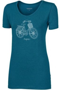 PROGRESS SASA CITYBIKE Dámske bambusové tričko, modrá, veľkosť