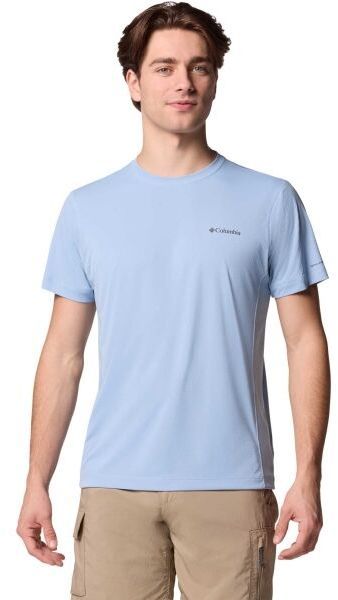 Columbia ZERO RULES LIGHT SS GRAPHIC CREW Pánske tričko, svetlomodrá, veľkosť