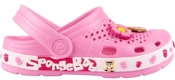 Coqui LINDO SPONGEBOB Detské clogsy, růžová, veľkosť