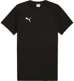 Puma TEAMEVOSTRIPE TEE Pánske tričko, čierna, veľkosť