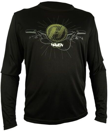 HAVEN NAVAHO II LONG Pánsky voľný cyklistický dres, čierna, veľkosť