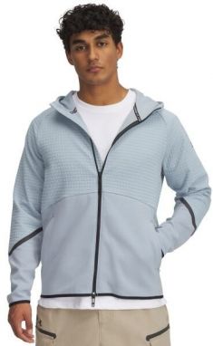 Under Armour UNSTOPPABLE FLEECE GRID Pánska mikina, svetlomodrá, veľkosť