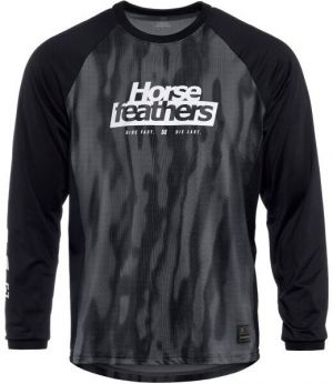Horsefeathers SPIKE LS Pánsky cyklodres, tmavo sivá, veľkosť