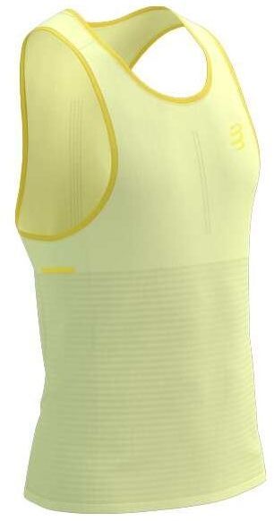 Compressport PRO RACING SINGLET M Pánske bežecké tielko, žltá, veľkosť