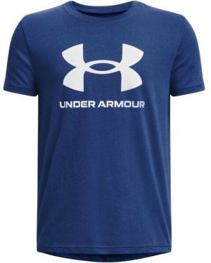 Under Armour SPORTSTYLE LOGO SS Chlapčenské tričko, tmavo modrá, veľkosť