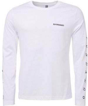 FUNDANGO ESSENTIAL Pánske tričko s dlhým rukávom, biela, veľkosť