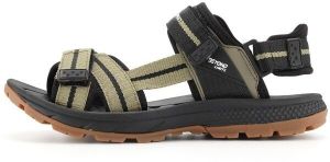 ALPINE PRO ALVE Pánske sandále, khaki, veľkosť