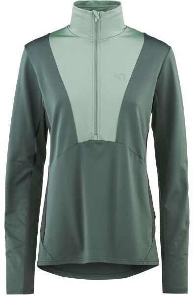 KARI TRAA KAREN H/Z MIDLAYER Dámska mikina, zelená, veľkosť