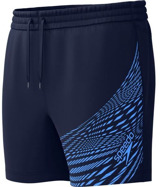 Speedo MEDLEY LOGO 16 Pánske plavecké šortky, tmavo modrá, veľkosť