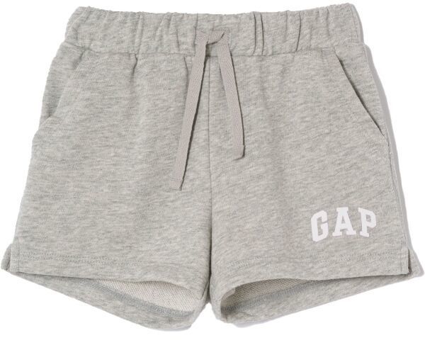 GAP V-FRCH LOGO Dievčenské kraťasy, sivá, veľkosť 2Y