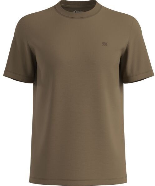 s.Oliver RL NOOS Pánske tričko, hnedá, veľkosť