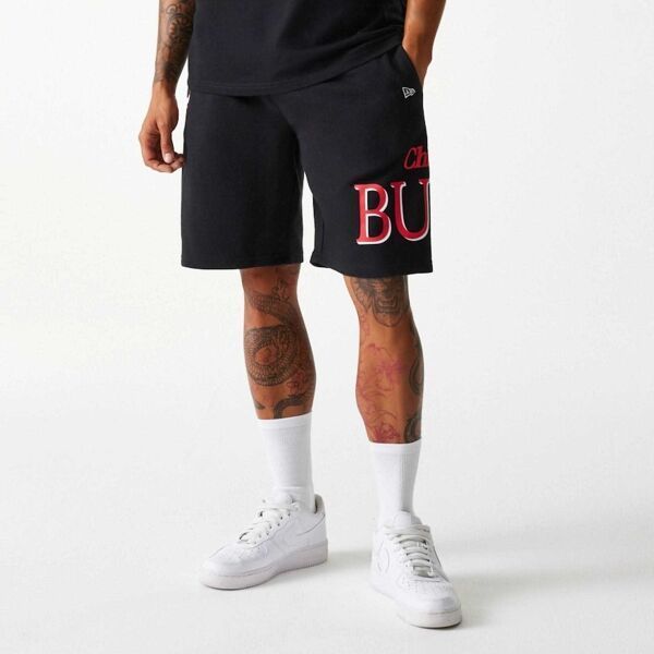 New Era CHICAGO BULLS NBA TEAM GRAPHICS SHORTS Pánske krátke nohavice, čierna, veľkosť