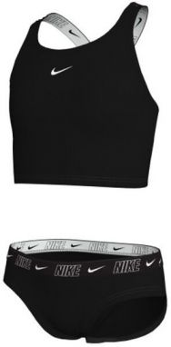 Nike NIKE LOGO TAPE Dievčenské plavky, čierna, veľkosť