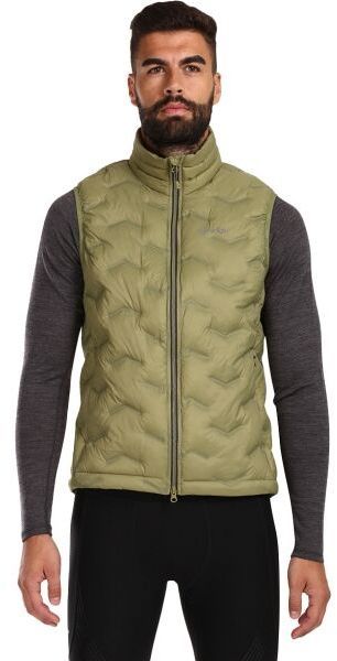 KILPI NAI Pánska zateplená vesta, tmavo zelená, veľkosť