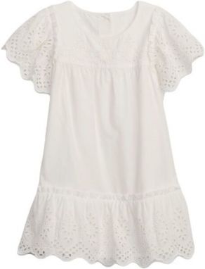 GAP BABY Dievčenské šaty, biela, veľkosť 5Y