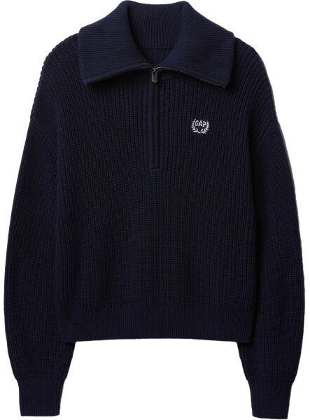 GAP COTTON SHAKER Dámsky sveter, tmavo modrá, veľkosť