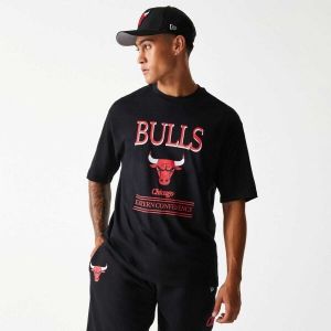 New Era CHICAGO BULLS NBA Pánske tričko, čierna, veľkosť