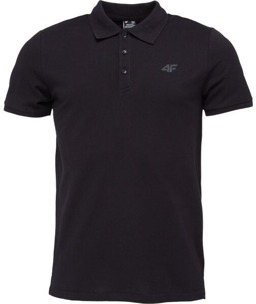 4F POLO SHIRT Pánske polo tričko, čierna, veľkosť