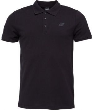 4F POLO SHIRT Pánske polo tričko, čierna, veľkosť