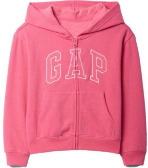 GAP V-FRCH LOGO Dievčenská mikina s logom, ružová, veľkosť