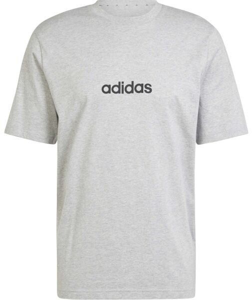 adidas ESSENTIALS LINEAR SINGLE JERSEY Pánske tričko, sivá, veľkosť